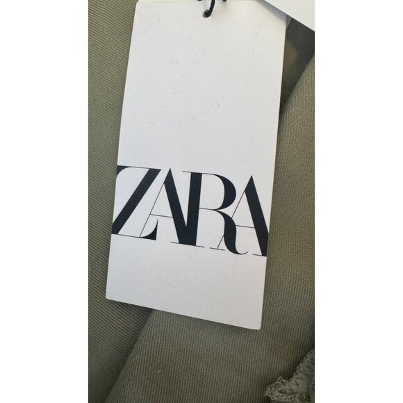 NWT ZARA Medium Asymmetrical One Shoulder Linen Maxi Dress - Picture 16 of 16